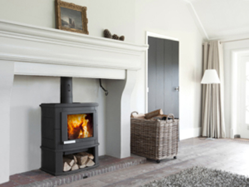 Poêle dans le salon